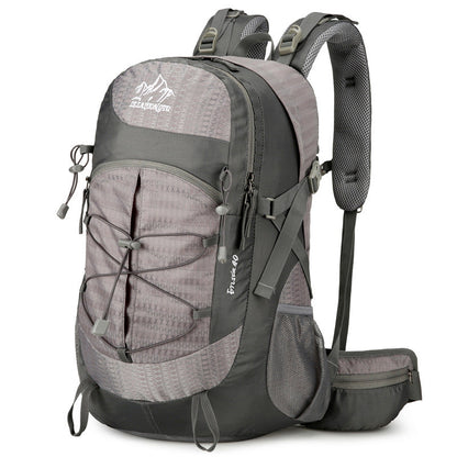 Outdoor Hiking Hiking Backpack Nylon Waterproof Large Capacity Multifunction Bracket