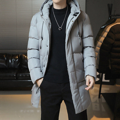 Men's Winter Leisure Warm Hooded Plus Size Men's Cotton Clothing