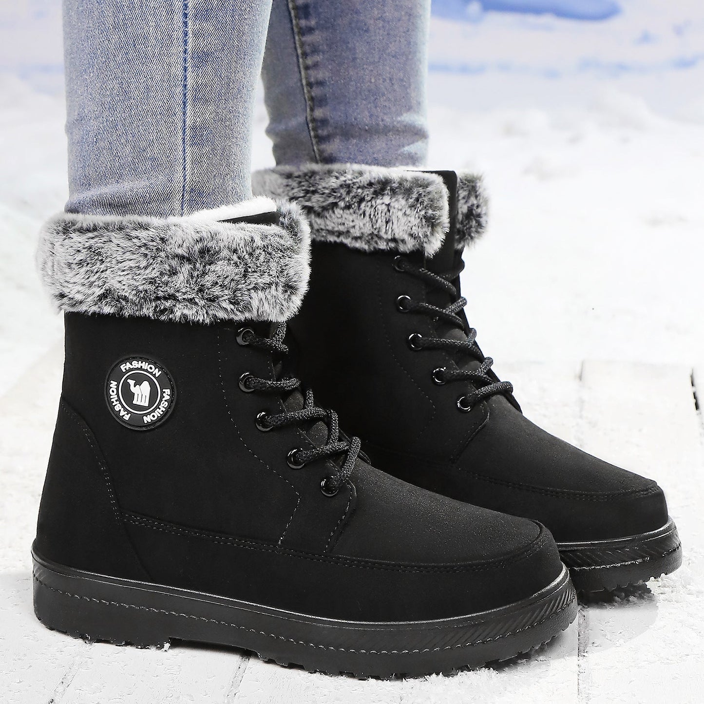 Women's Cotton Soft Bottom Wild Boots