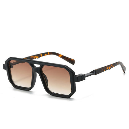 Women's Fashion Reflective Lenses Brown Sun Glasses