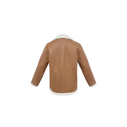 Women's Autumn And Winter Retro Pocket Lapel Button Jacket Fur Coat