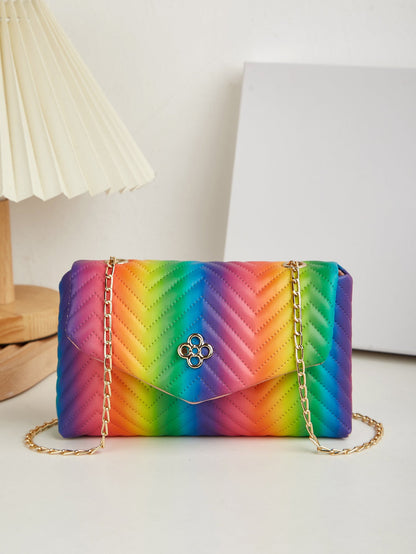 New Contrast Color Polyester Suitable For Portable Travel Lipstick Cosmetics Women's Bag