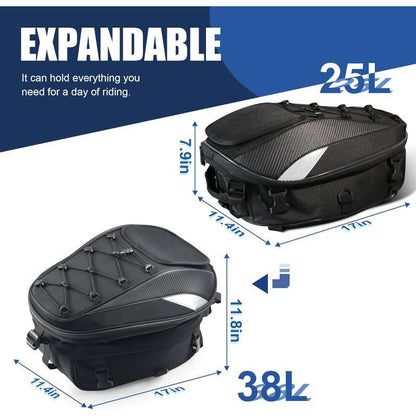 Motorcycle Rear Seat Helmet Large Capacity Cycling Travel Backpack Waterproof Rear Bag Knight Equipment