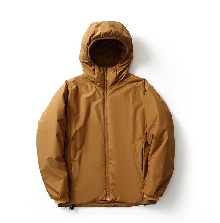 Couple's Cotton-padded Outdoor Waterproof Thermal And Windproof Ski Hooded Jacket