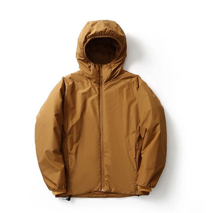 Couple's Cotton-padded Outdoor Waterproof Thermal And Windproof Ski Hooded Jacket