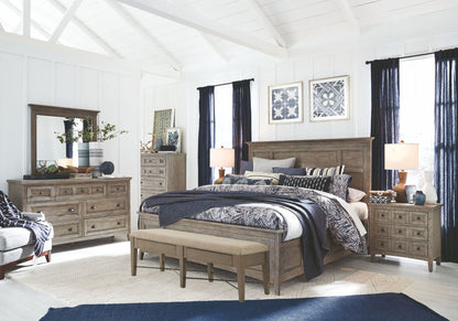 Paxton Place - Complete Panel Bed With Regular Rails
