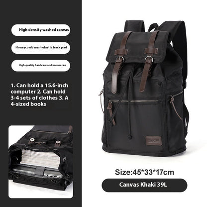 Retro Men's Canvas Backpack Small