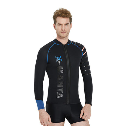 Long-sleeved winter swimsuit padded warm jacket