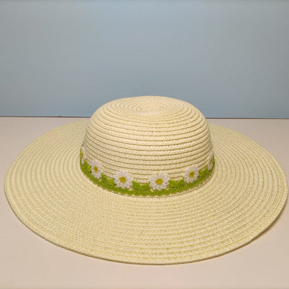 Children's Sun-proof Straw Hat Summer Breathable Full Face Cover Beach Outdoor