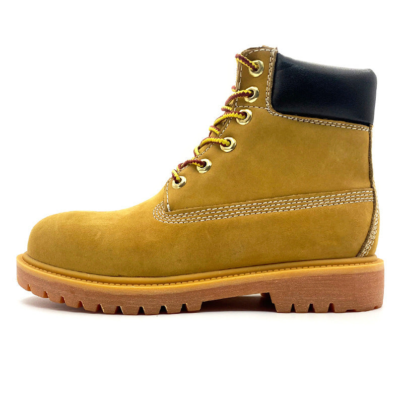 Women's Autumn And Winter High Top Work Boots Outdoor Fleece