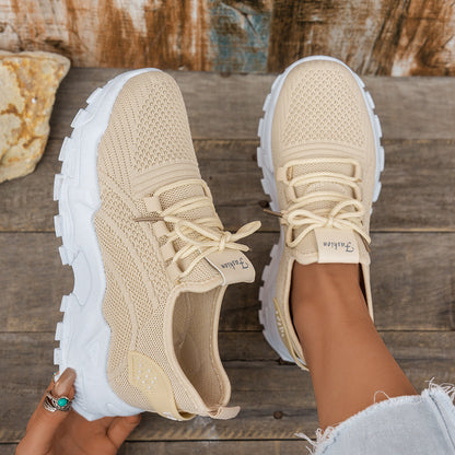 Flyknit Mesh Women's Thin Breathable Sports Casual Shoes