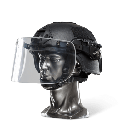 Ballistic Helmet with Face Shield | NIJ Level IIIA+