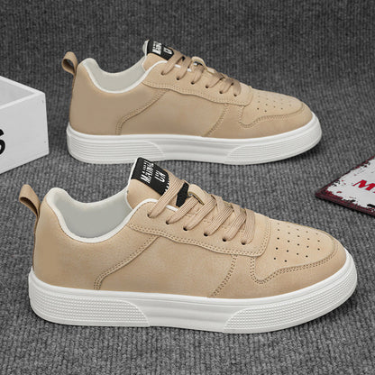 Men's Lace-up Flat Shoes Fashion Casual Round-toe Walking And Jogging Shoes Sneakers