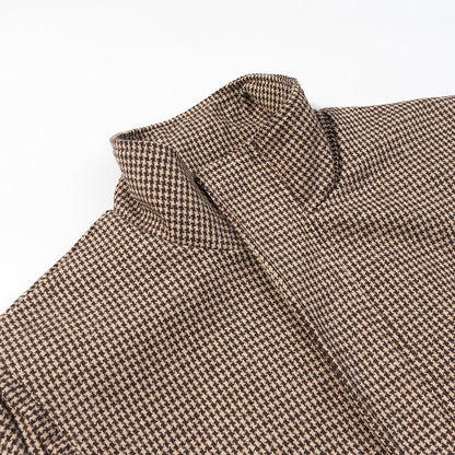 Women's Fashionable Simple All-Match Plaid Coat