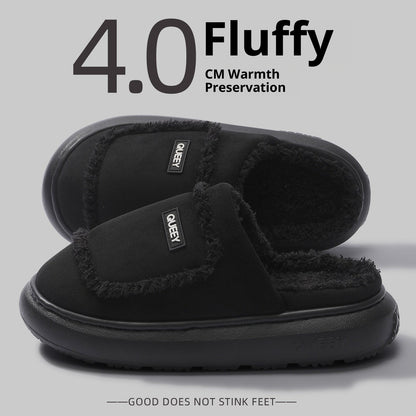 Women's Warm Non-slip Suede Cotton Slippers