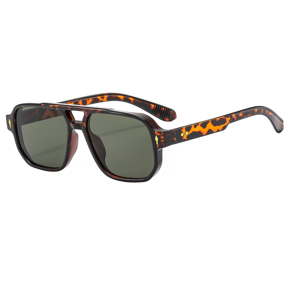 Retro Casual Sunglasses Fashion Double Beam Mi Nail Sunglasses