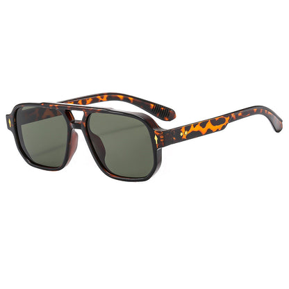 Retro Casual Sunglasses Fashion Double Beam Mi Nail Sunglasses