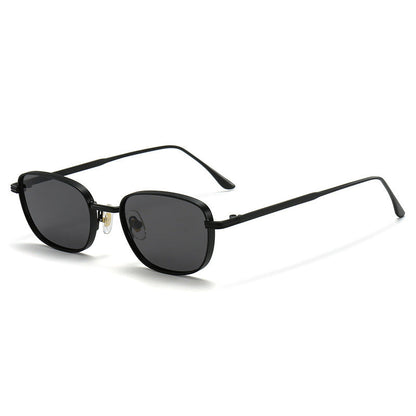Metal Small Square Box Retro UV Protection Sun Glasses