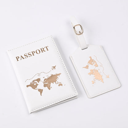 New PU Map Gilding Passport Cover