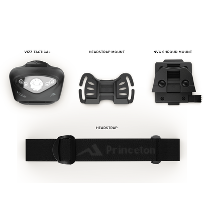 Princeton Tec Vizz Tactical MPLS | 550 Lumens Headlamp | Made in USA
