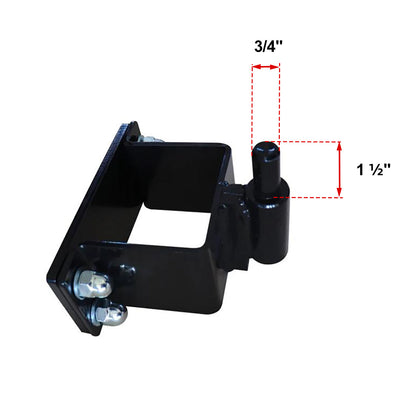 10'x4"x4" Gate Post with Brackets for Dual Swing Driveway Gates, Set of 2