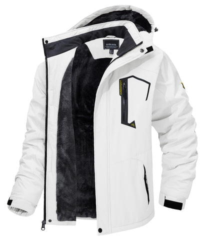 Outdoor Waterproof Winter Jacket Detachable Hat