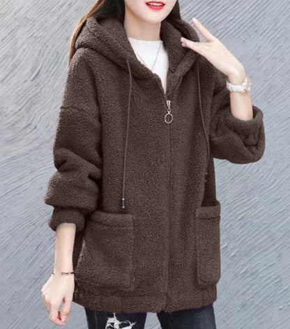 Cardigan Buttonless Printed Loose Top