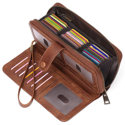 Expanding Card Holder Women's Long Wallet Passport Bag