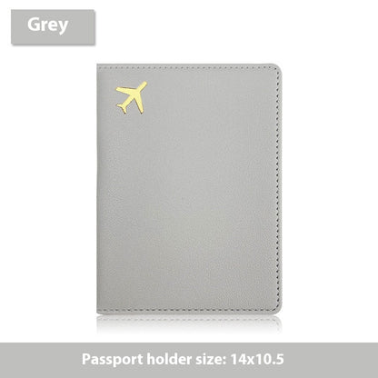 Multifunctional Id Bag Pu Leather Passport Cover