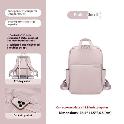 Simple Canvas Travel Large Capacity Women's Backpack