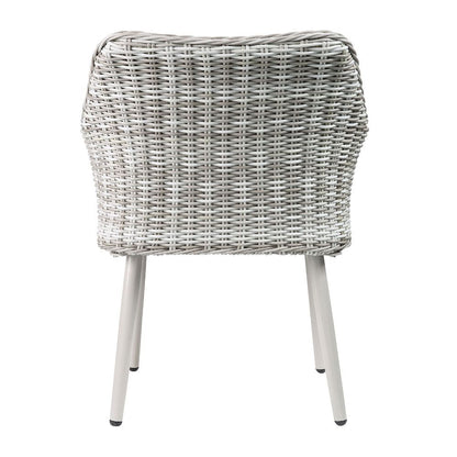 Tashay - 3 Piece Patio Bistro Set - Green Fabric & Beige Wicker