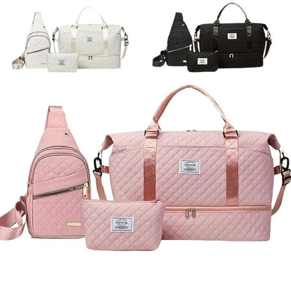 Women's Large-Capacity Travel Organizer Set Of Three Travel Duffel And Two Smaller Bags