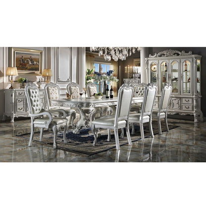 Dresden - Synthetic Leather Arm Chair (Set of 2) - Bone White