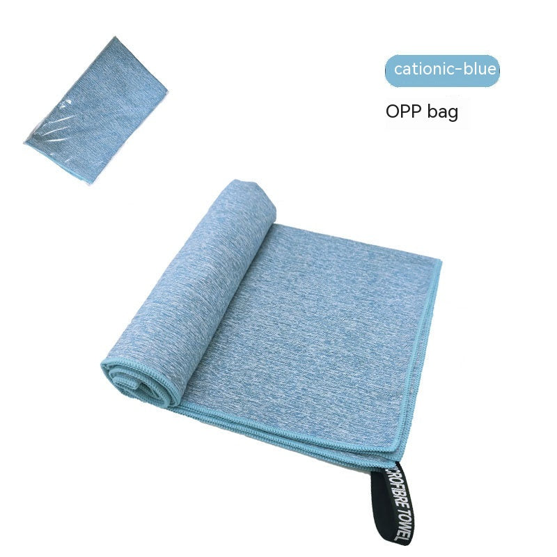 Double-sided Velvet Quick-drying Sports Towel Sweat-absorbent Beach Bath Towel Microfiber Production