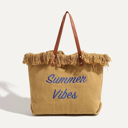 Gradient Color Women's Tote Beach Bag