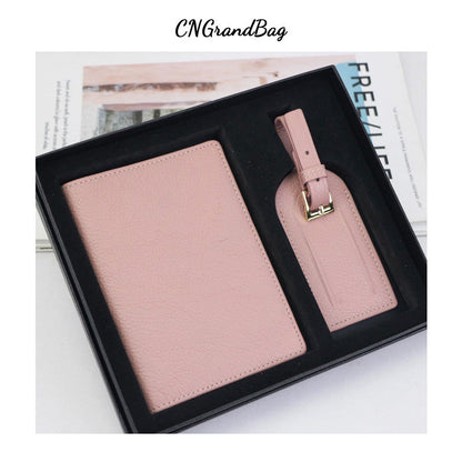 First Layer Cowhide Simple And Portable Vaccine Certificate Passport Holder