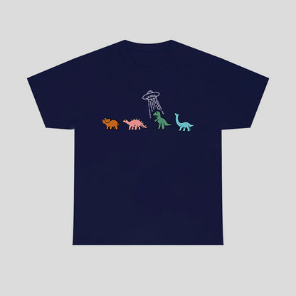 Round-neck Cartoon-print Short Sleeves