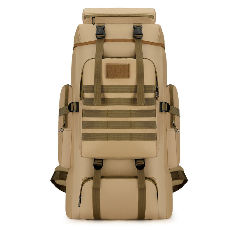 Canvas Large Capacity Backpack Travel Bag Men's Backpack Outdoor Sports Mountaineering Bag Hiking Retro Military Bag