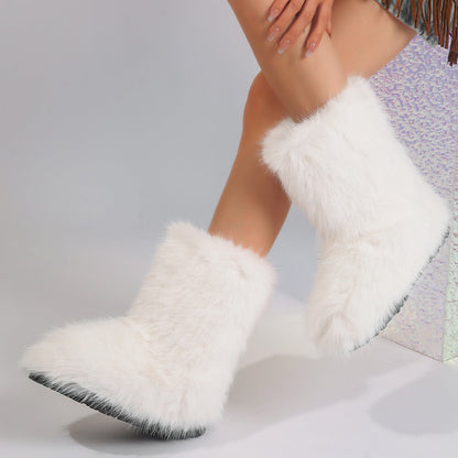 Snow Boots Middle Boots Furry Boots