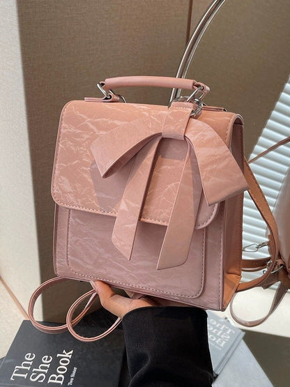 Bow-knot Backpack For Women Trendy And Fashionable Design
