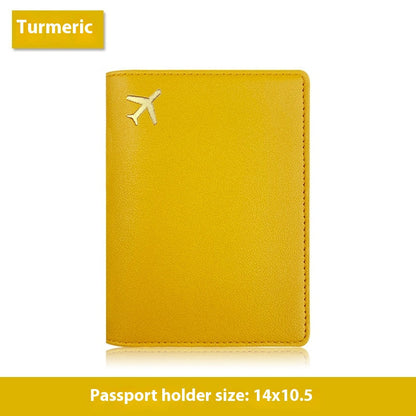 Multifunctional Id Bag Pu Leather Passport Cover