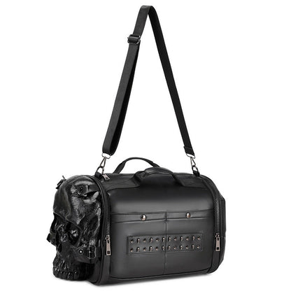 Three-dimensional Trendy Cool Skull Single Room Crossbody Portable Travel Bags