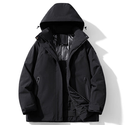 Winter Cotton-padded Coat Shell Jacket Fleece-lined Cold-resistant Windproof Waterproof Antifouling Outdoor