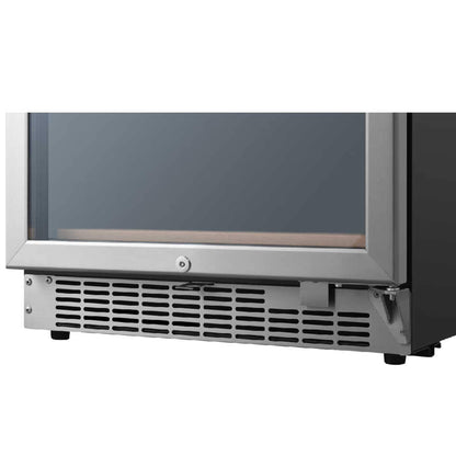 Edgestar 24-Inch 141 Bottle Capacity Freestanding Dual Zone Wine Cooler With Interior Lighting [CWR1552DZ] (SAK49245)