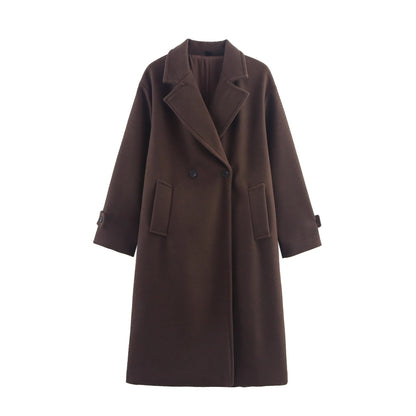 Womens Loose Elegant And Minimalist Long Coat