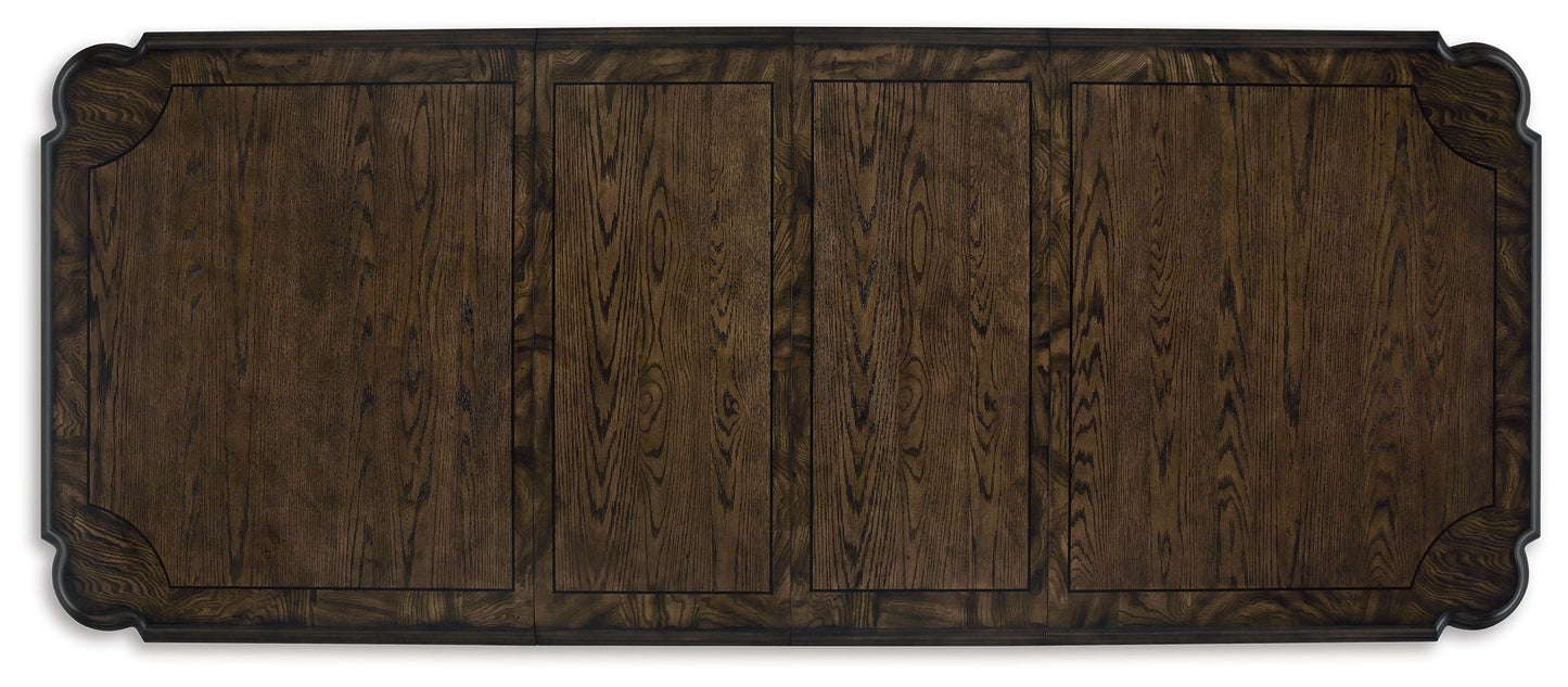 Maylee - Dining Extension Table - Dark Brown