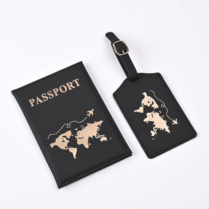New PU Map Gilding Passport Cover