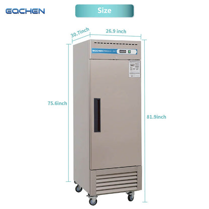 Commercial Reach in Freezer, 23 Cu.ft Stainless Steel Reach in Commercial Upright Freezer