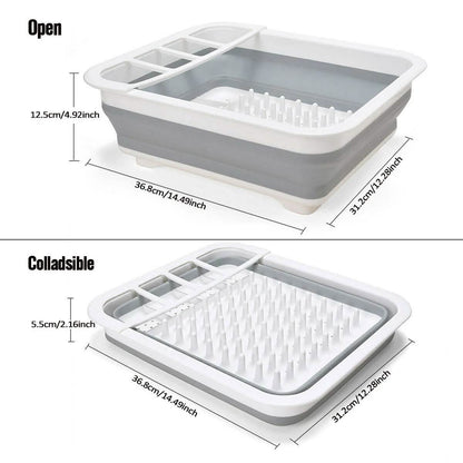 Extra Large Dish Drying Rack with Utensil Holder