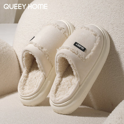Women's Warm Non-slip Suede Cotton Slippers